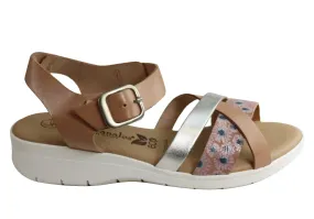 Lola Canales Daisy Womens Comfortable Leather Sandals Made In Spain