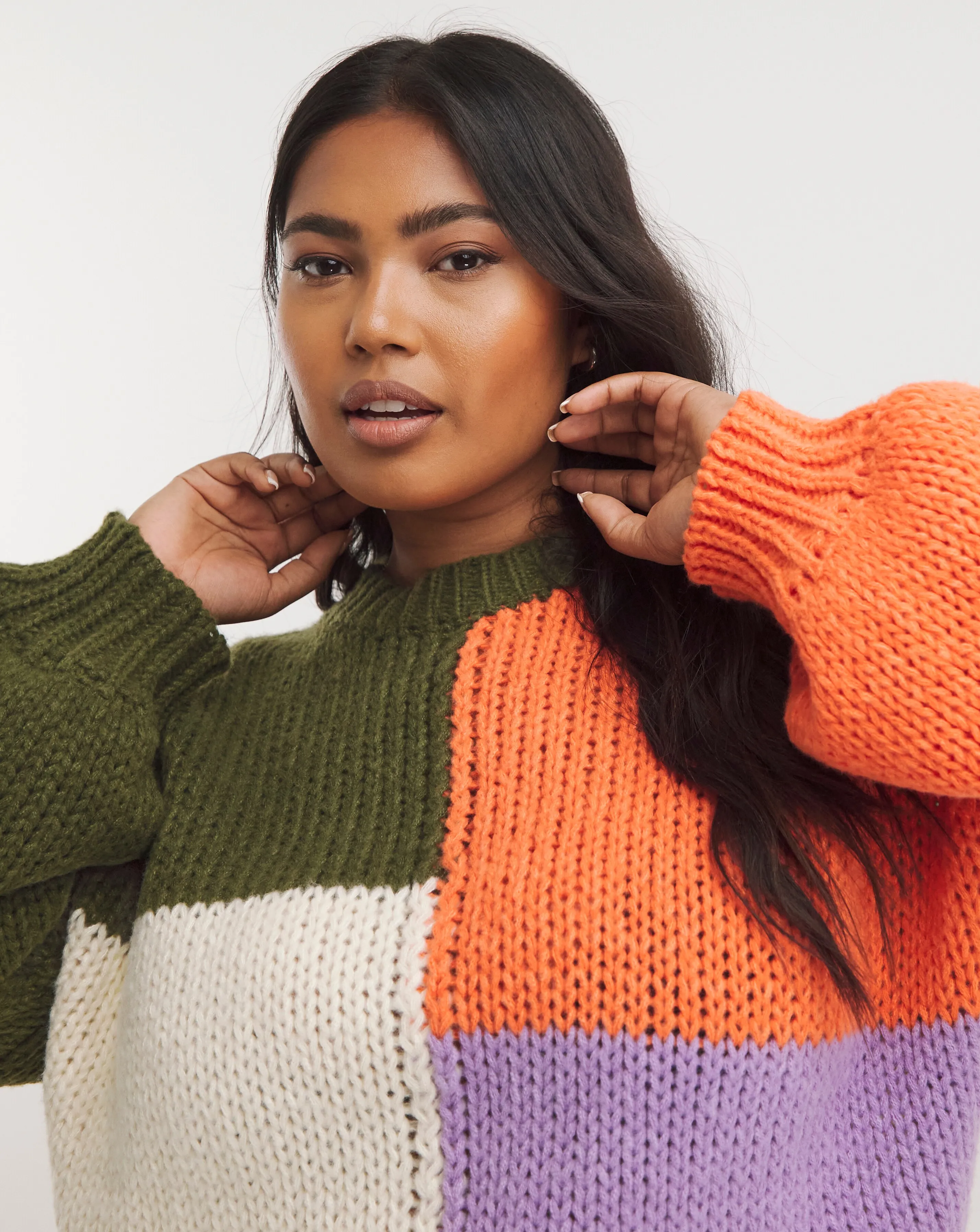 Lovedrobe Patchwork Jumper | Simply Be