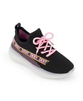 Macy's Dkny Little and Big Girls Slip On Landon Stretchy Knit Sneakers