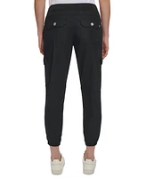 Macy's Dkny Sport Women's Cotton Drawstring Cargo Joggers