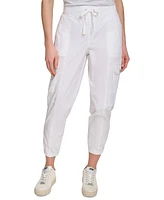 Macy's Dkny Sport Women's Cotton Drawstring Cargo Joggers