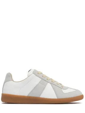 Maison Margiela   20mm Replica leather & suede sneakers 