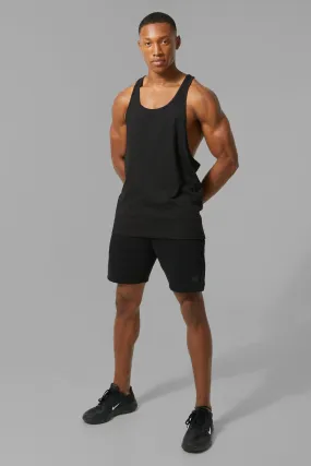 Man Active Vest Short Set | boohooMAN UK