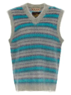 Marni    Marni 'Brushed Stripes Fuzzy Wuzzy' Vest