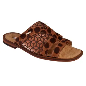 Mauri 5168 Pony Maculated/ Fabric Eclisse Sandals Brown (Special Order)