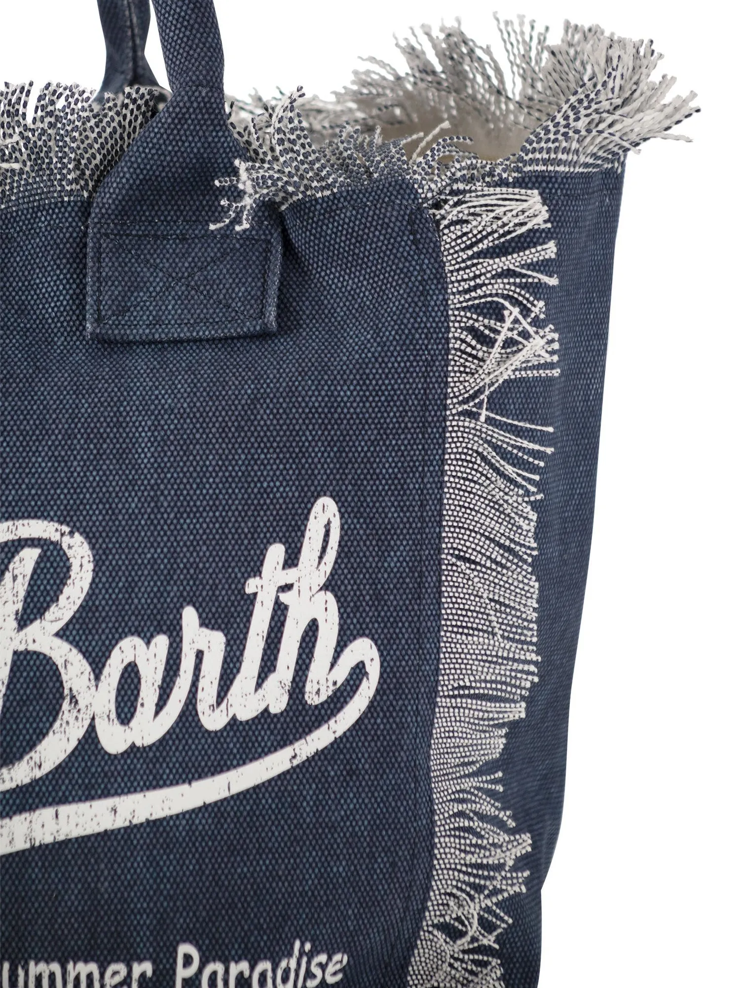 Mc2 Saint Barth    Mc2 Saint Barth Vanity Denim Canvas Handbag