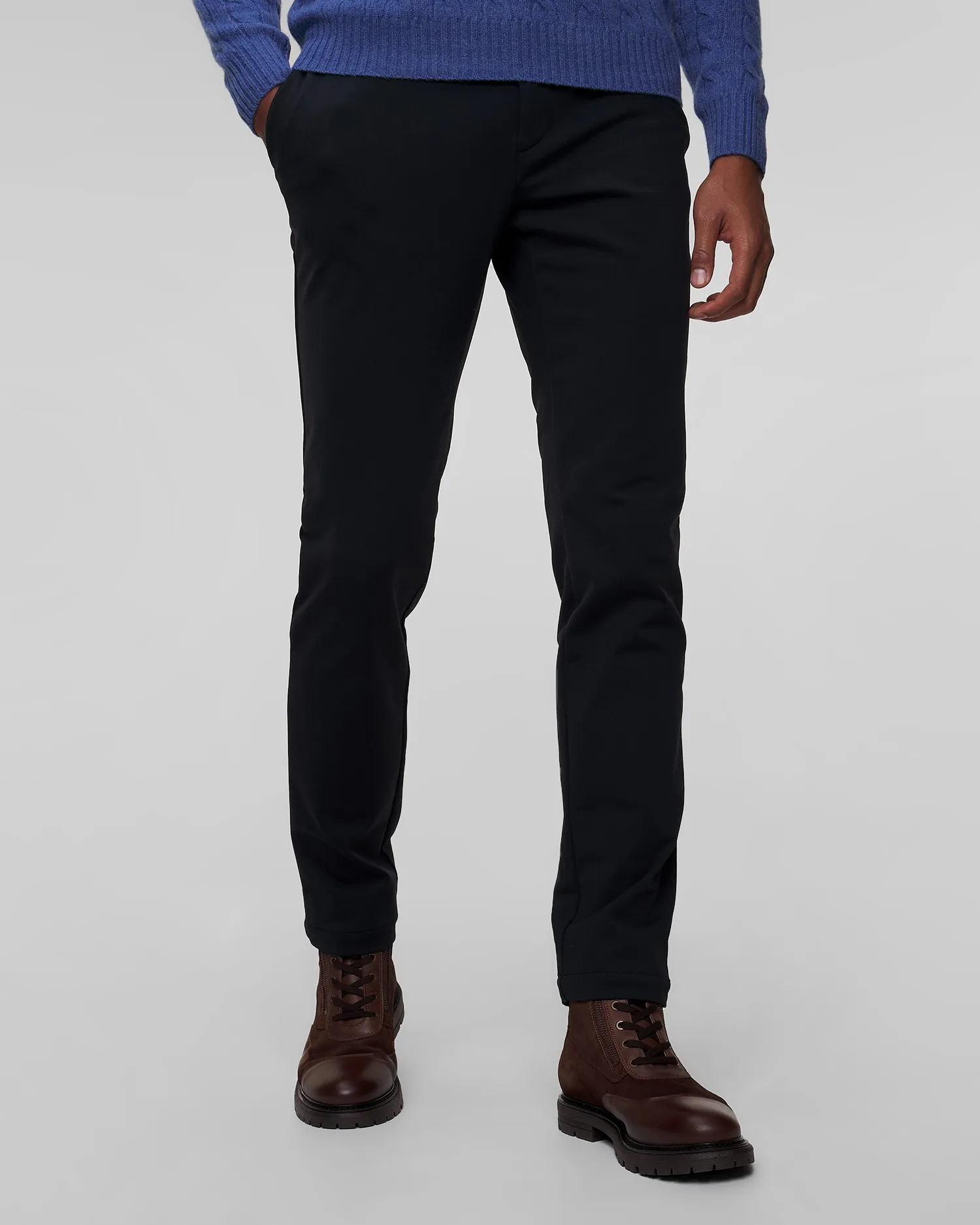 Men's black trousers Alberto Ian Stretch Energy 17015439-999