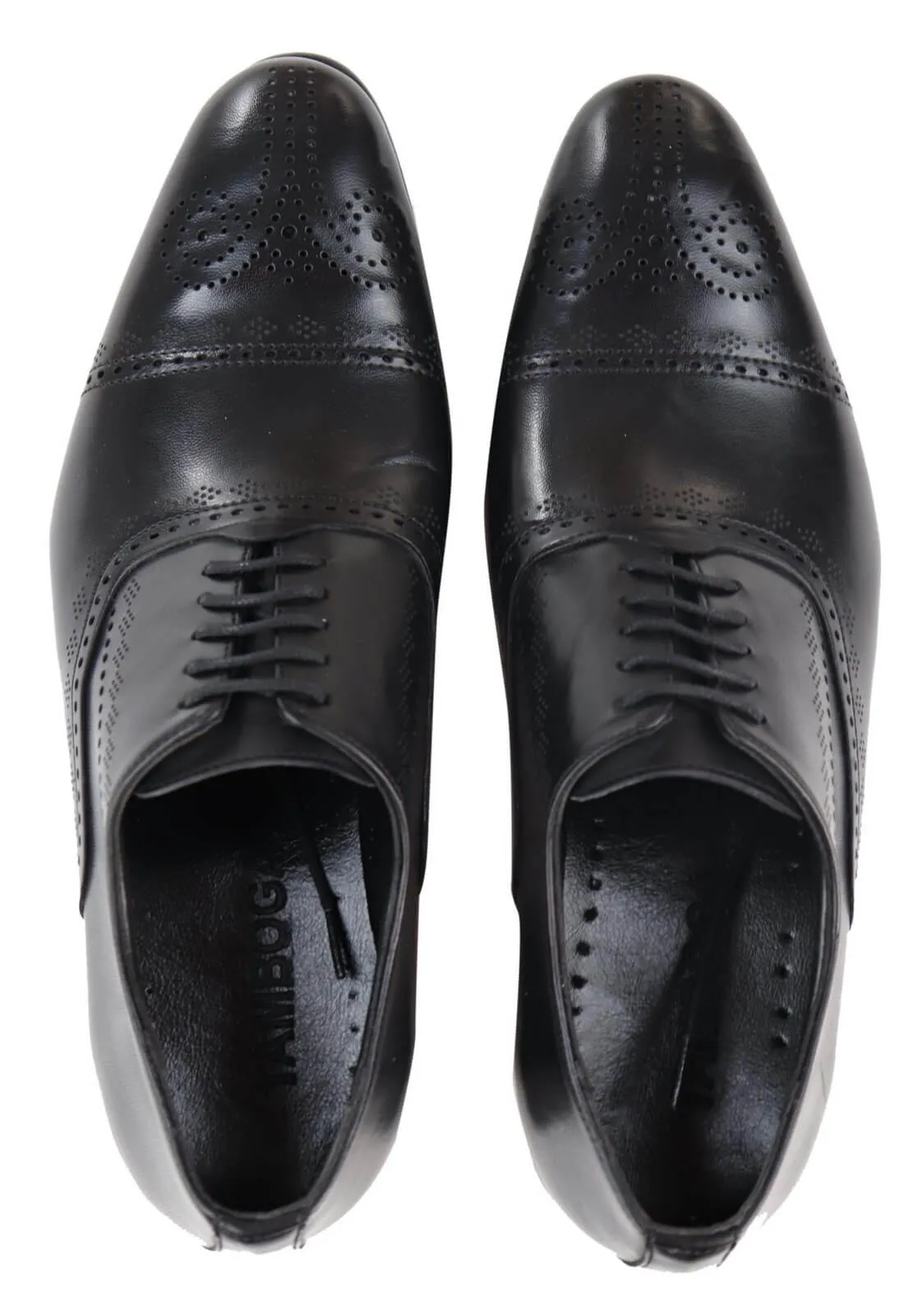 Mens Classic Black Brogue Shoes