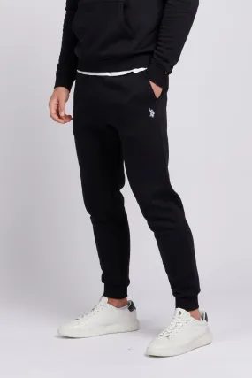 Mens Double Horsemen Joggers in Black Bright White DHM