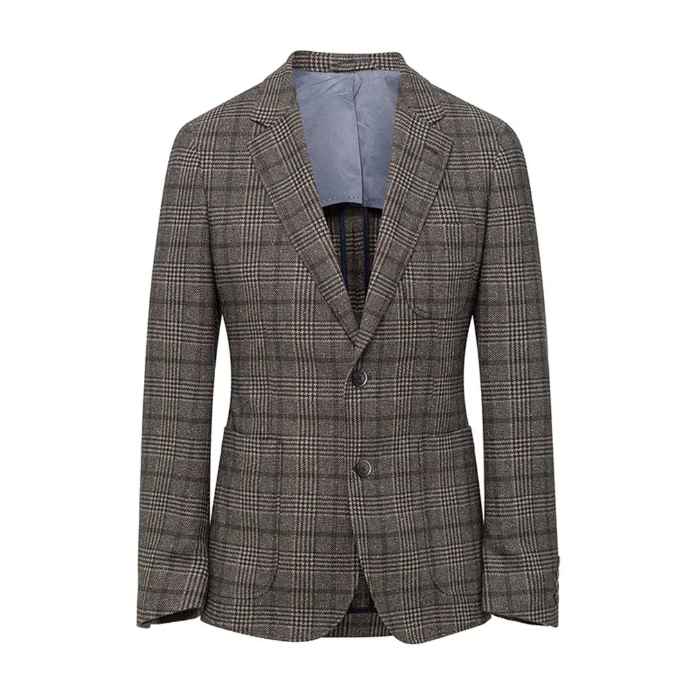 Men's Hackett, Twill Houndstooth Jacket in Charcoal