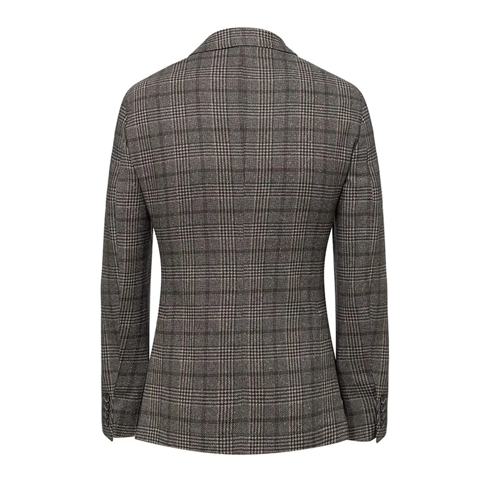 Men's Hackett, Twill Houndstooth Jacket in Charcoal