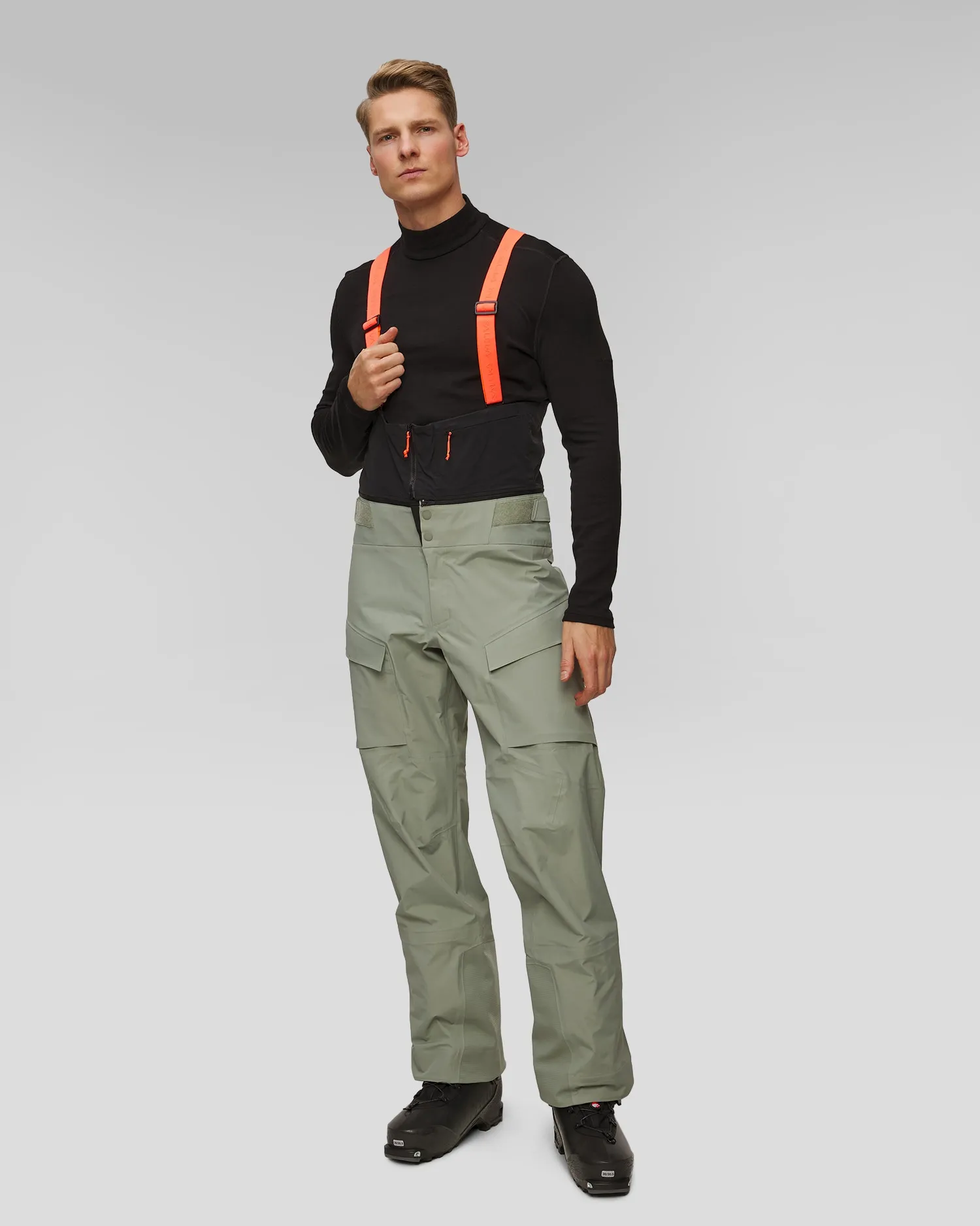 Men’s ski touring trousers with suspenders Salewa Sella Free 3L PTX 29116-5130