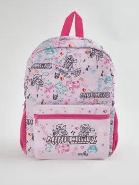 Minecraft Survival Mode Pink Backpack | Kids | George at ASDA