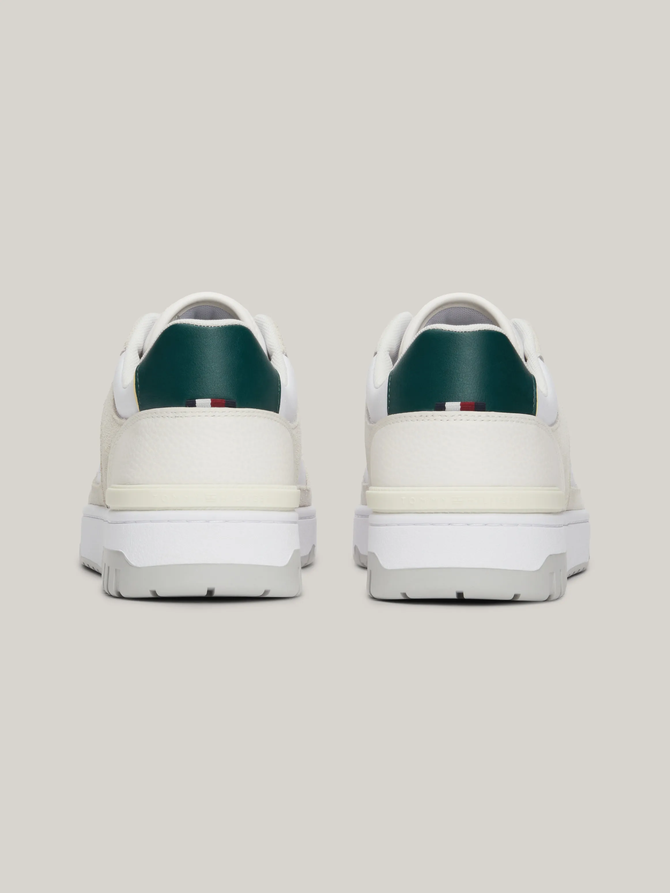 Mixed Texture Leather Basketball Trainers | Sneakers | Tommy Hilfiger