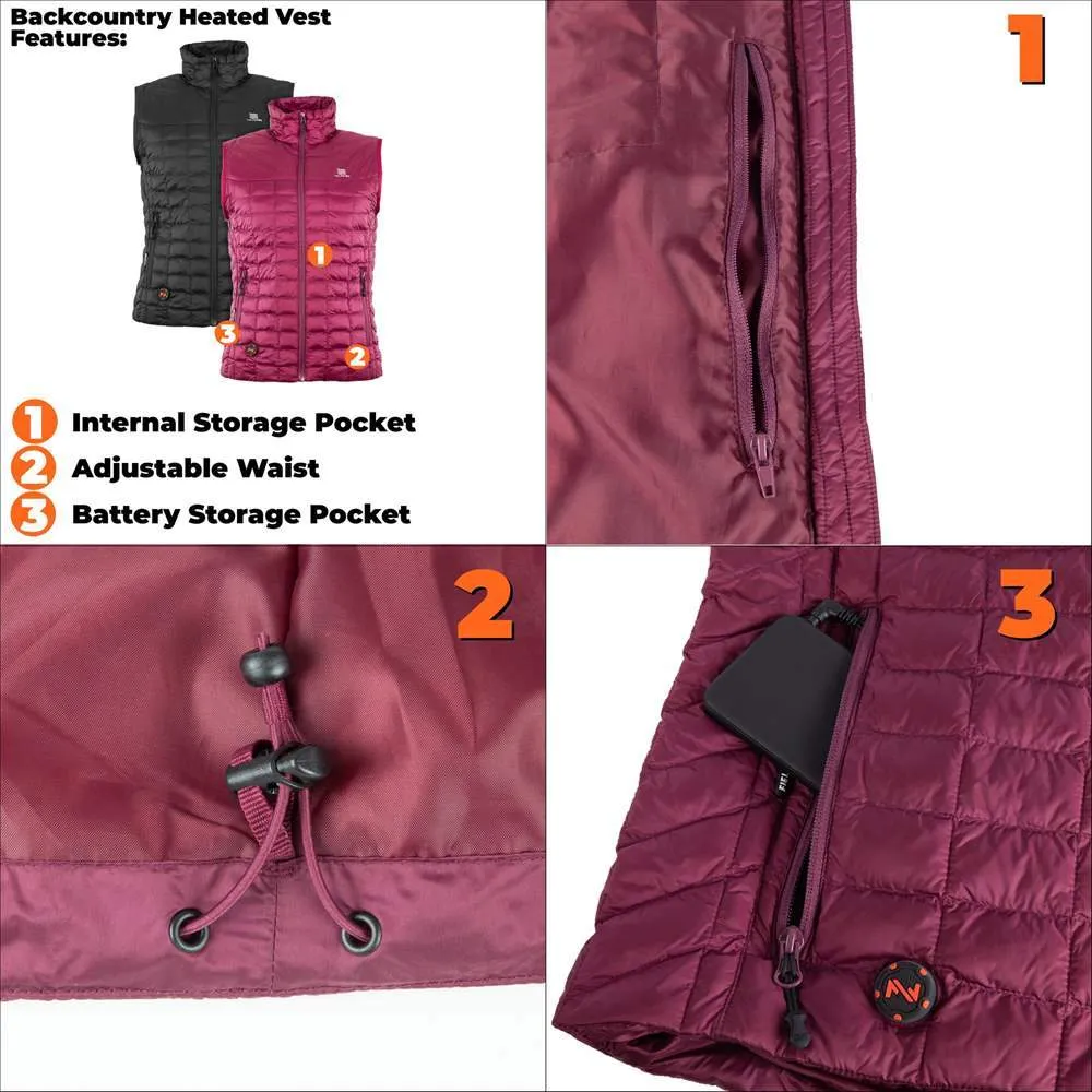 Mobile Warming 7.4V Women's Backcountry Heated Vest