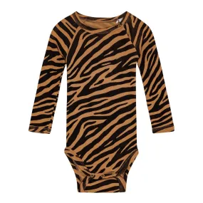 Molo Wool Zebra Print Romper Farai