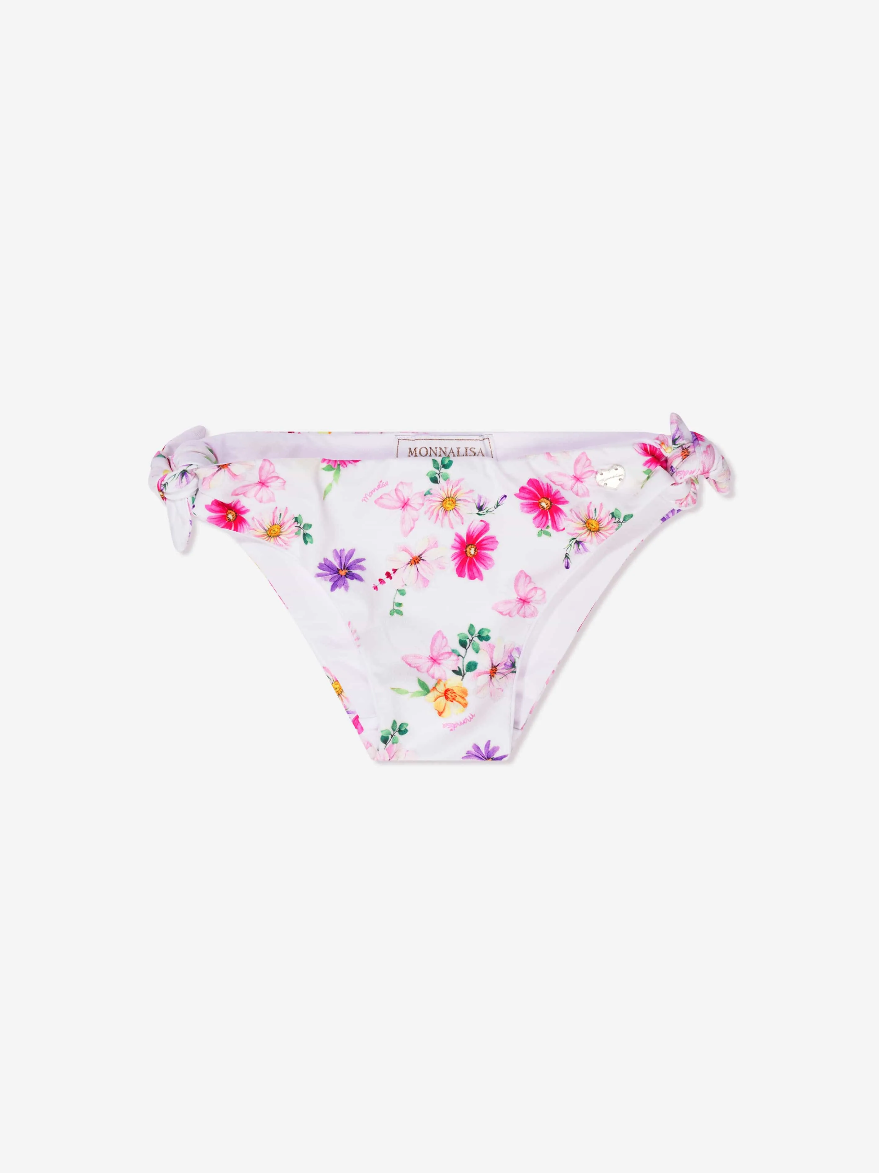 Monnalisa Girls Floral Print Bikini in Multicolour