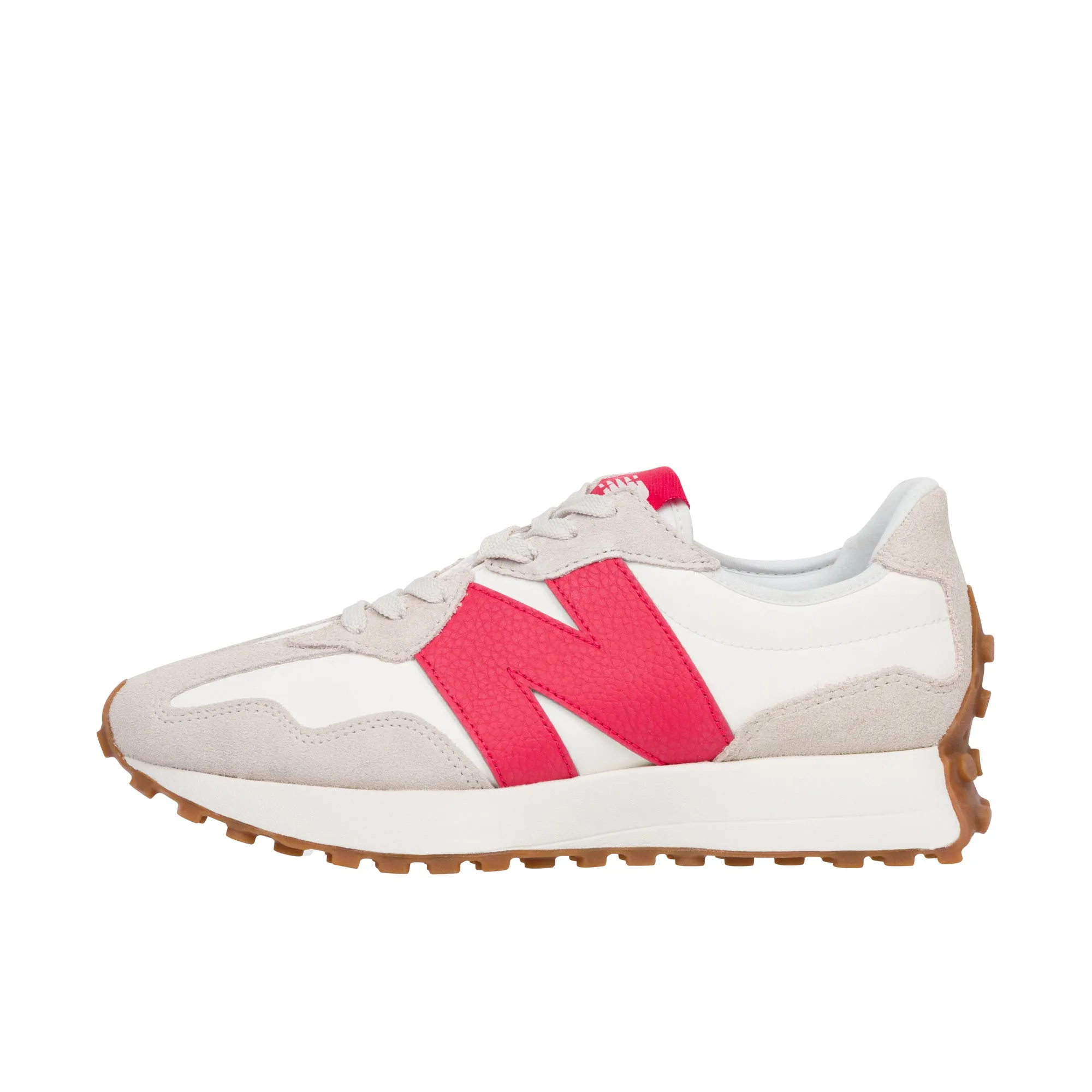 New Balance Womens 327 Moonbeam/True Red