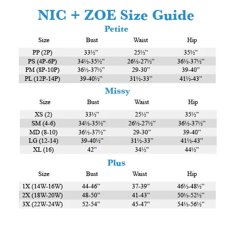 NIC+ZOE Spring Shadow Tank