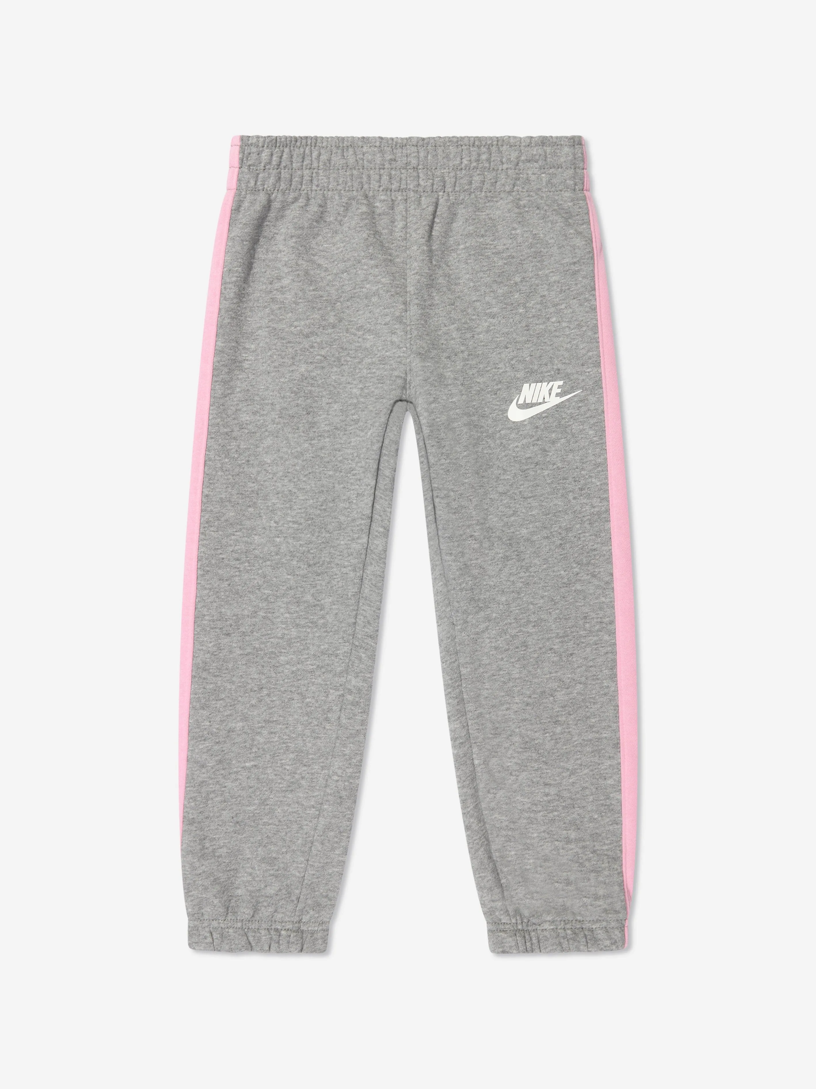 Nike Girls Oversized Futura Crew Tracksuit in Grey