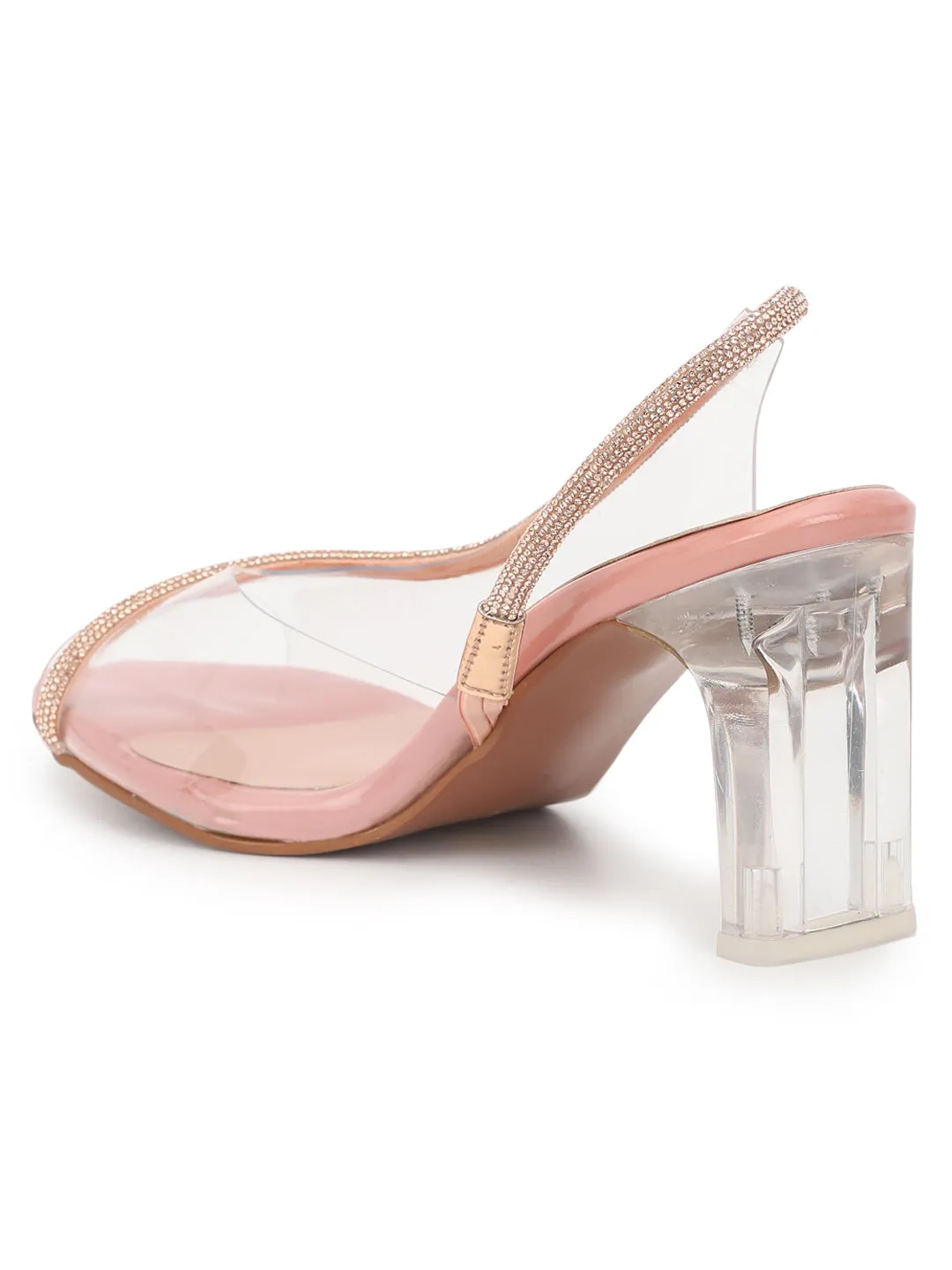 Nude Patent Block Sandals (TC-REN-R-5112-NUD)