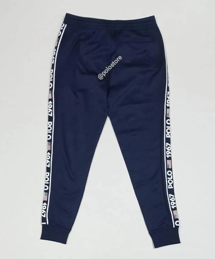 Nwt Polo Ralph Lauren Navy Polo Sport 1967 American Flag Track Joggers