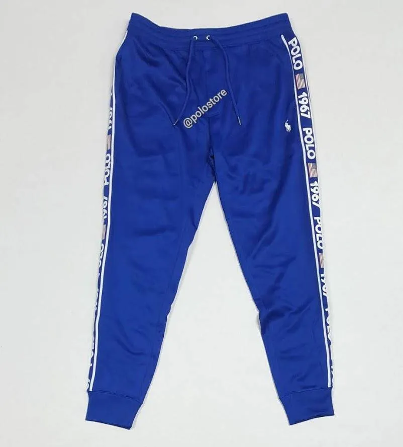 Nwt Polo Ralph Lauren Royal Blue Polo Sport 1967 American Flag Track Joggers