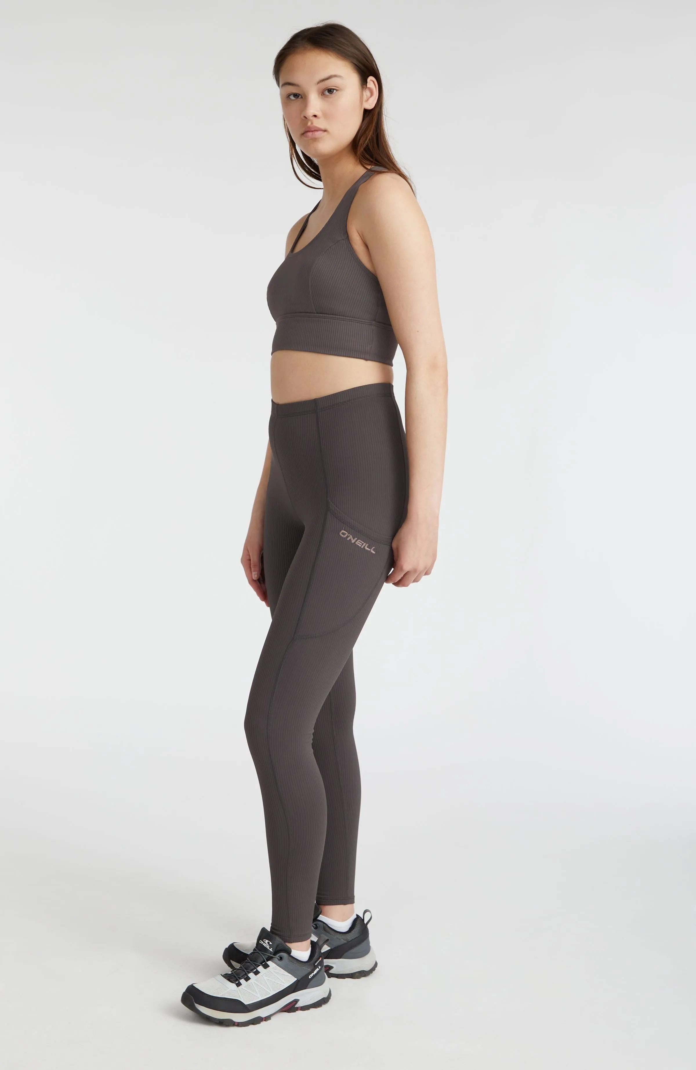 O'Neill TRVLR Series Ribbed Leggings | Raven