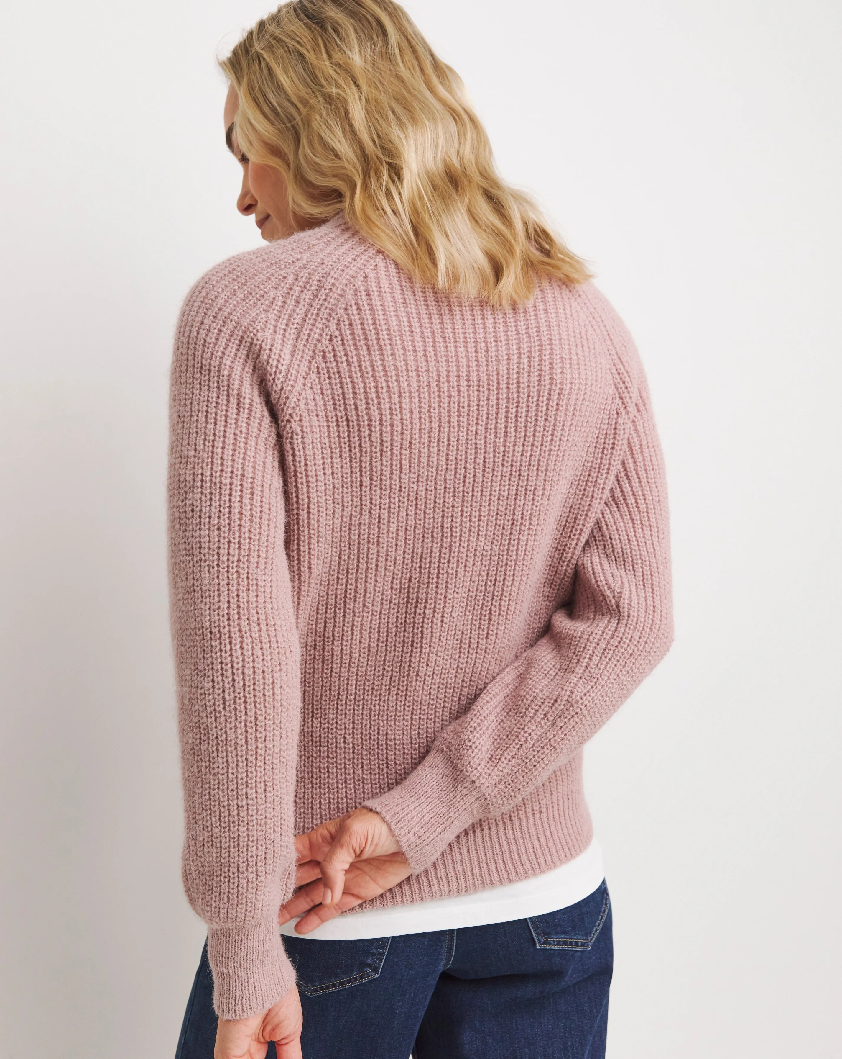 Open Stitch Crew Neck Jumper