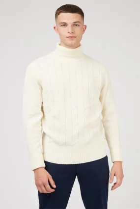 Patterned Roll Neck Jumper