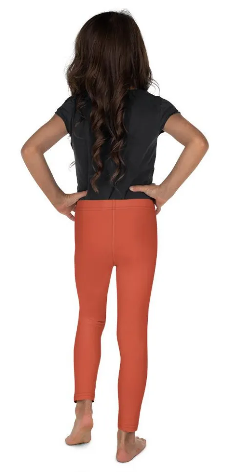 Peachy Red Kid's Leggings