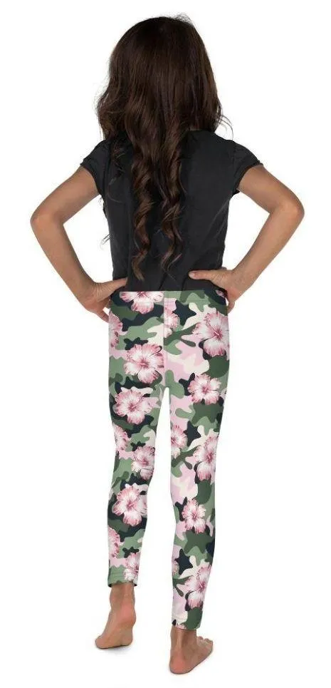 Pink Flower Camo Kid's Leggings