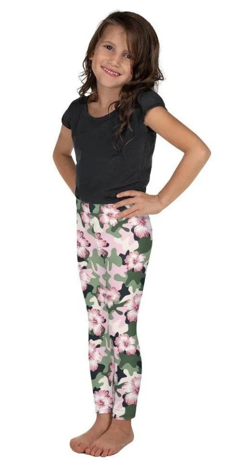 Pink Flower Camo Kid's Leggings