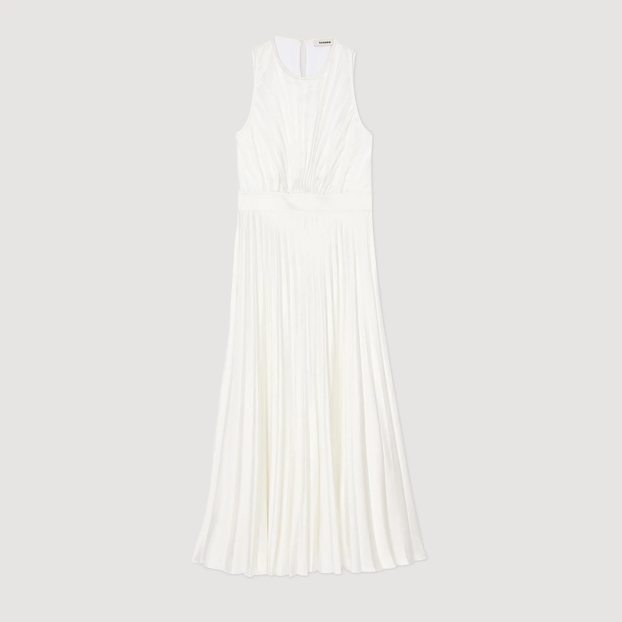 Pleated maxi dress