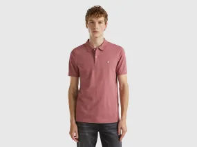 Plum slim fit polo - Plum | Benetton