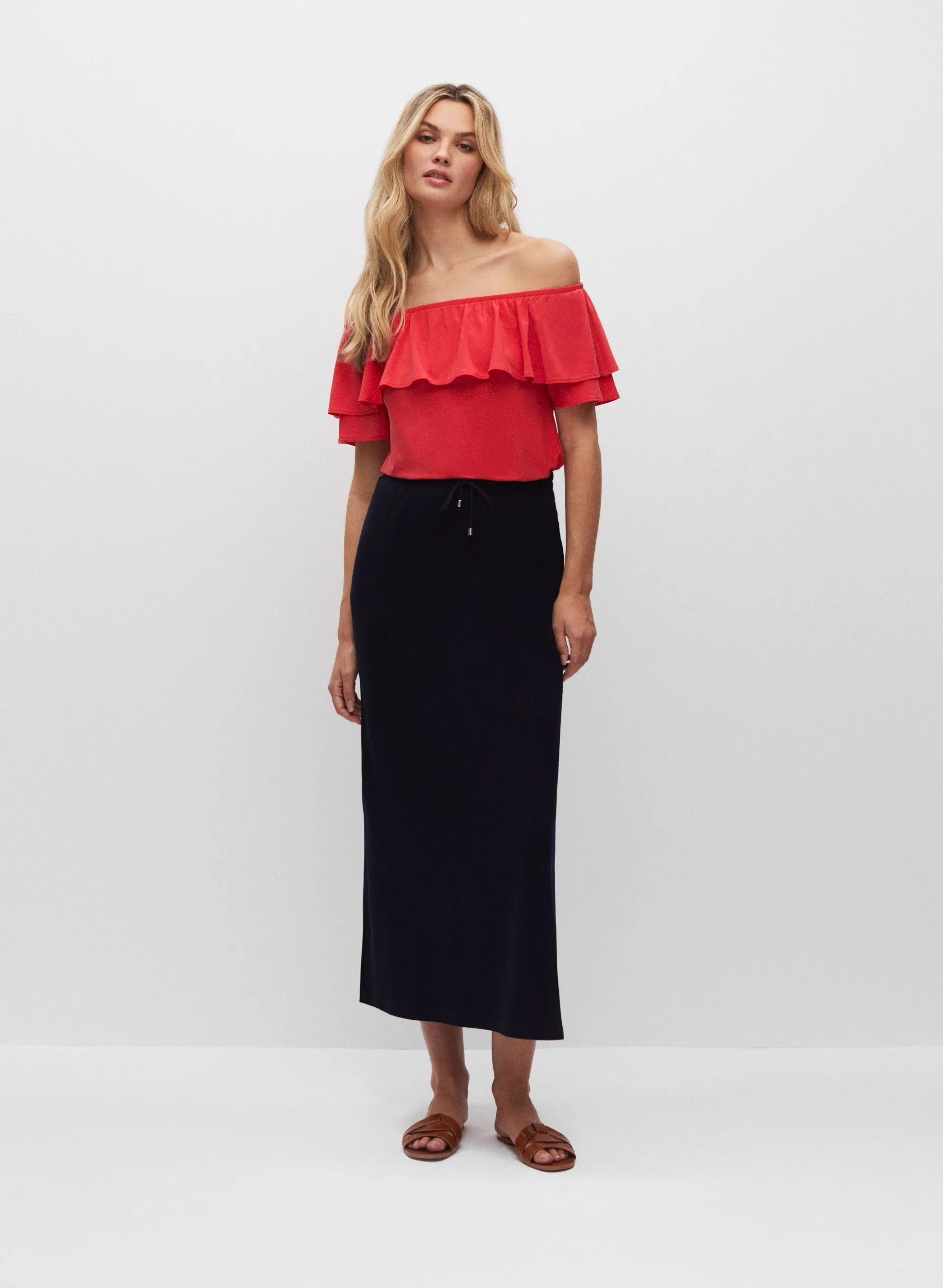 Pull-On Jersey Skirt