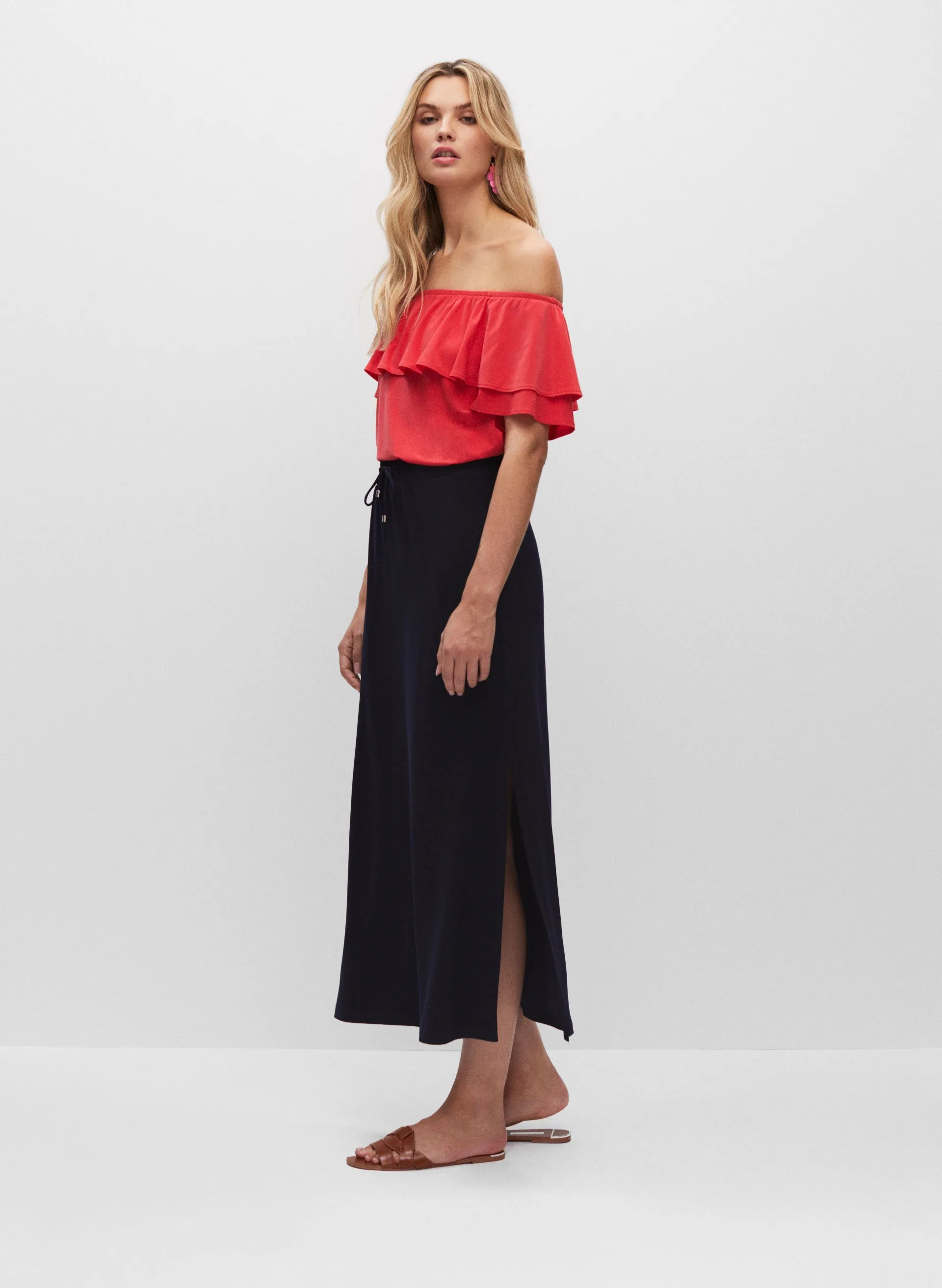 Pull-On Jersey Skirt