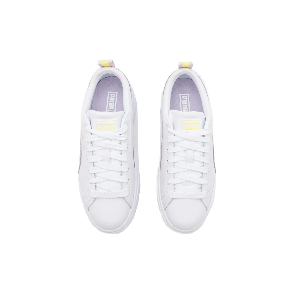 Puma Mayze Leather Women’s Puma White/Lavender Fog Gold 381983-10