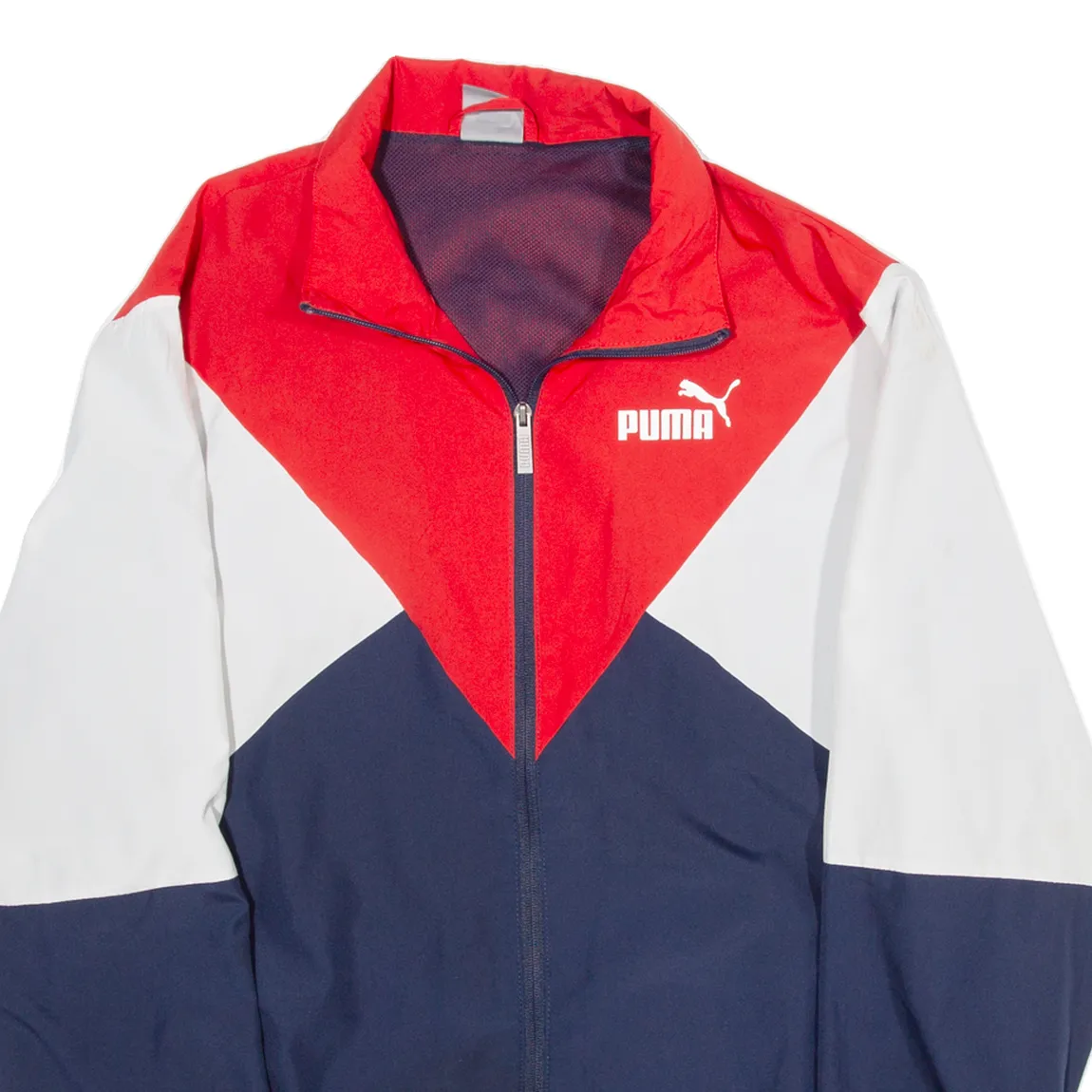 PUMA Mesh Lined Mens Track Jacket Red L