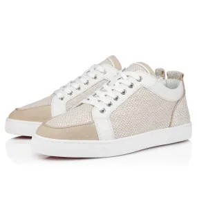 Rantulow Orlato Sneakers - Veau velours, Damier canva and calf leather - Natural - Men