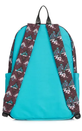 Red Dirt Hat Co. Chocolate & Turquoise Aztec Backpack