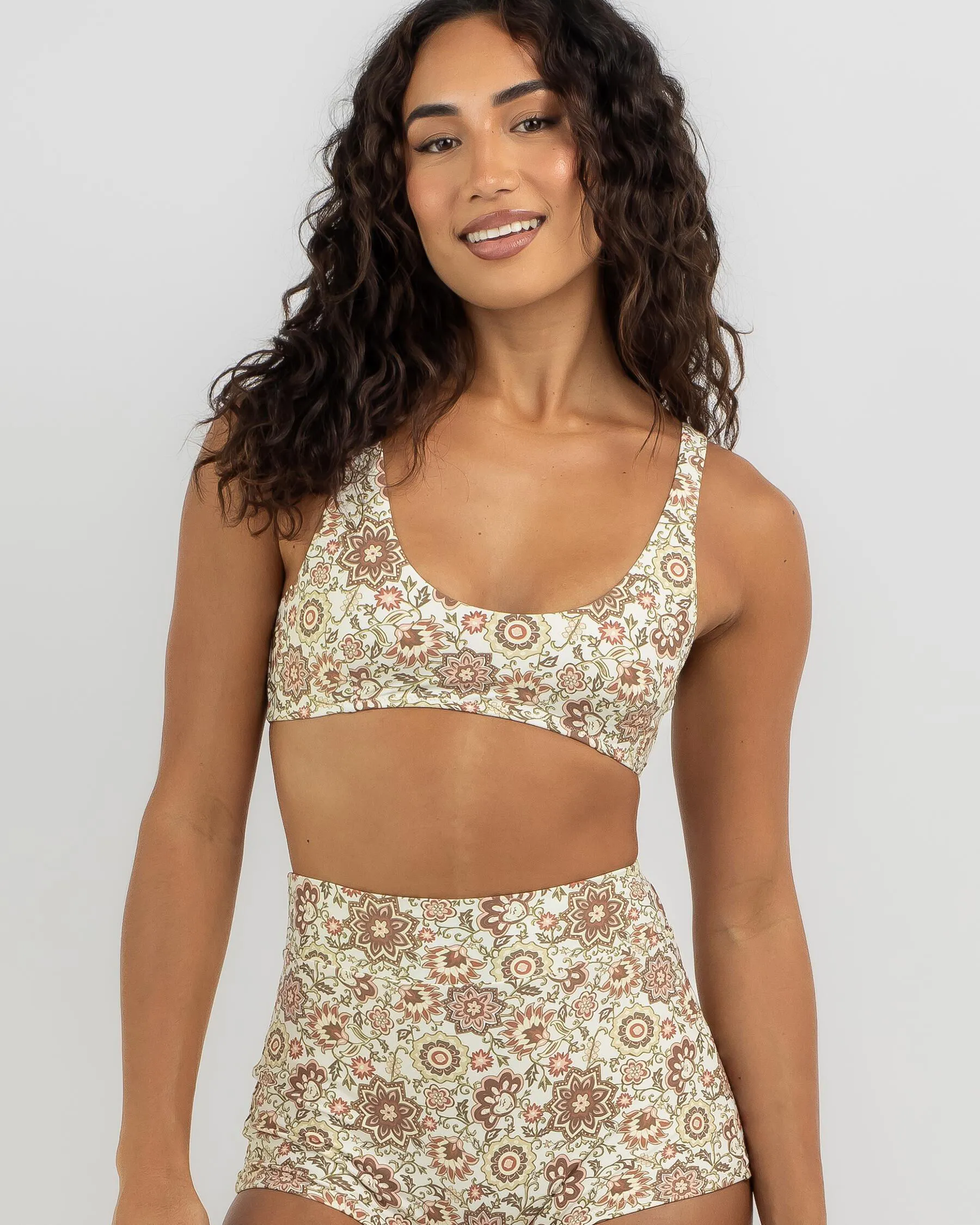 Rhythm Raya Paisley Crop Bikini Top