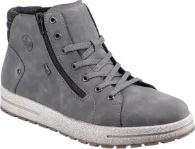 Rieker Men's Warm Lined Lace Up Boot Grey