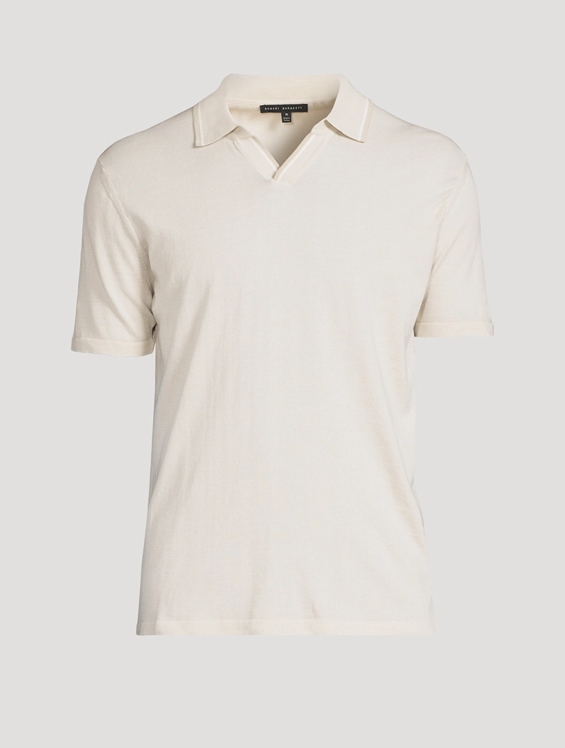 ROBERT BARAKETT Fermi Cotton Polo Shirt