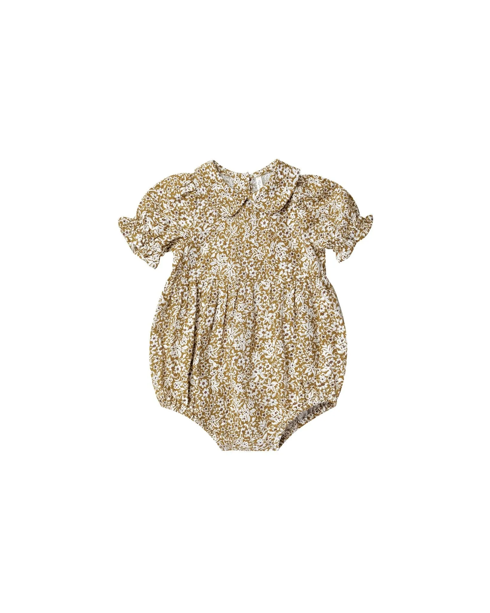 Rylee+ Cru Gracie Romper- Golden Ditsy