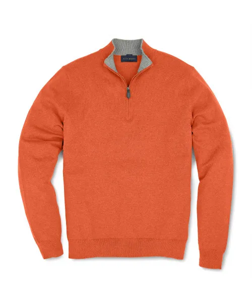 Scott Barber Organic Cotton/Cashmere Pullover: Clay