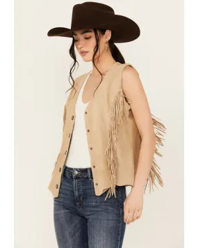 Scully Women's Fringe Suede Vest