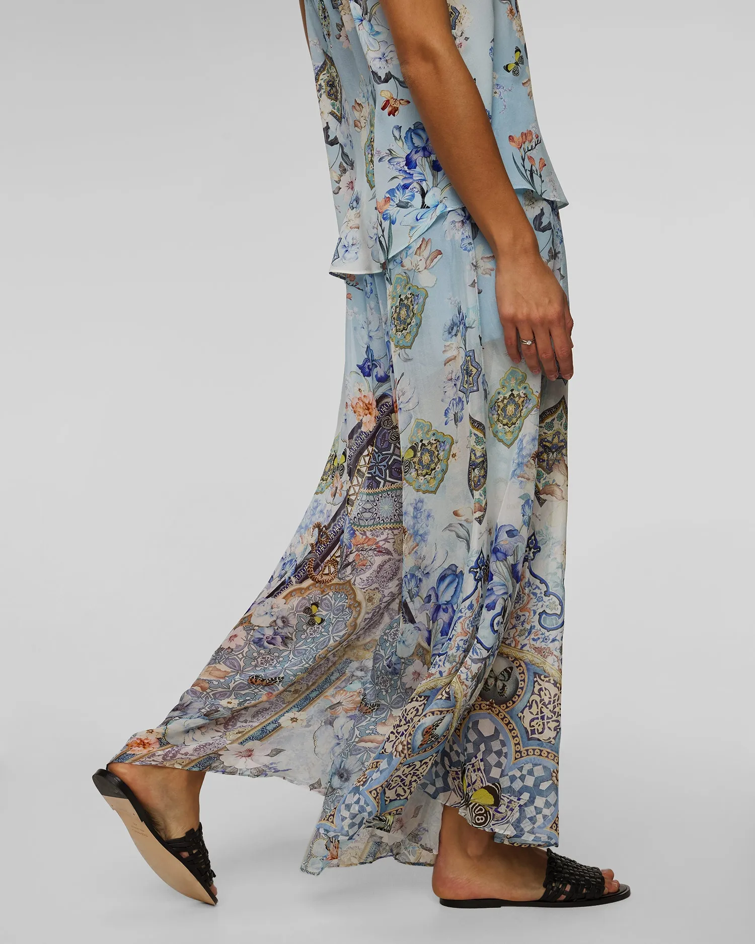 Silk palazzo trousers Camilla Al Manial Palace Memoirs 32259-almanpal