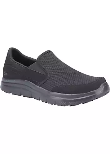 Skechers Mens Black Flex Advantage - Mcallen SR Trainers