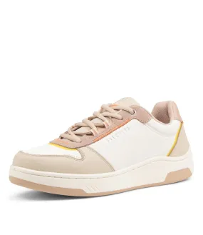 SKECHERS Upbeats Bright Line Natural Leather Sneakers